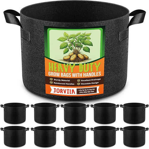 10 Pack 10 Gallon Grow Bags, Thickened Nonwoven Fabric Planter Pots by Unknown