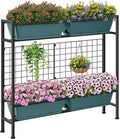 CADUKE Raised Planter Box with Legs, Raised Garden Bed with Drainage Holes & by CADUKE