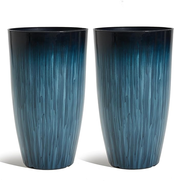 Worth Garden 20" H. Large Plastic Planters by WORTH