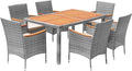 Devoko Dining 7 PCS Furniture, Patio Conversation Set by DEVOKO