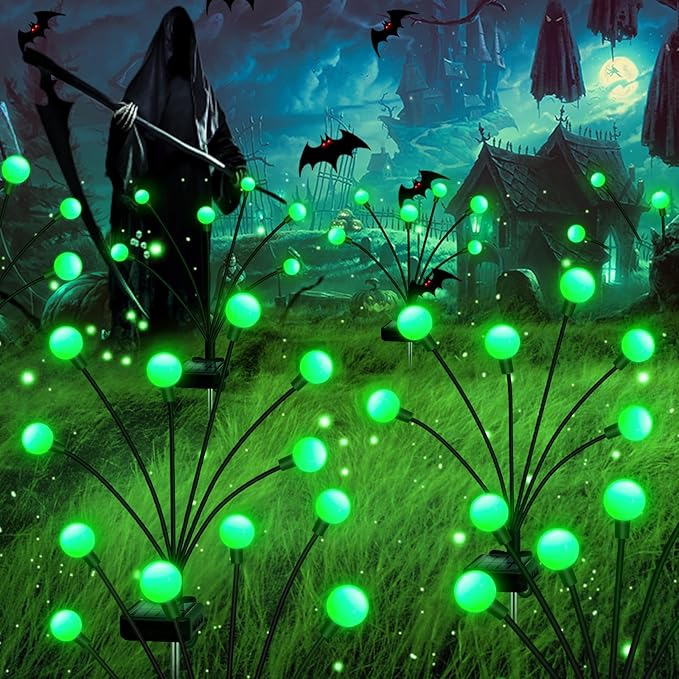 Solar Garden Lights Outdoor, 4 Pack 24LED Waterproof Solar Powered Lights - Image 5