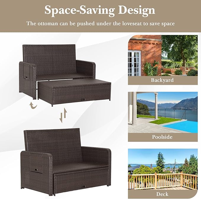 Tangkula Patio Rattan Daybed - Image 10