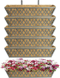6 Pack 24 Inch Window Boxes Planters Railing Planter Box by KarlliuHOMEGARDEN