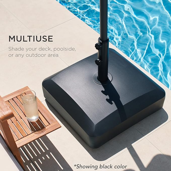 Best Choice Products 123lb Capacity Fillable Mobile Umbrella Base Heavy Duty - Image 5