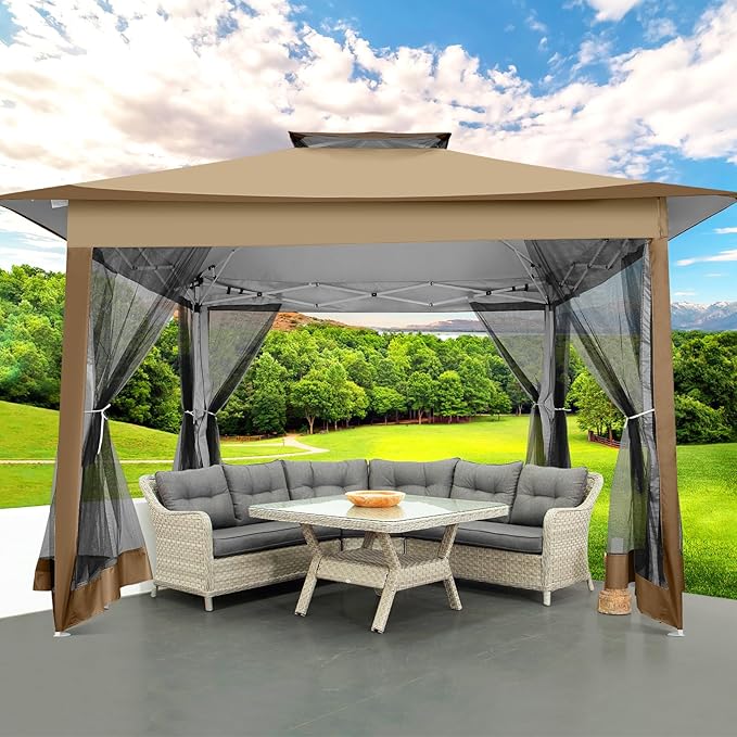 COBIZI 12x12 Pop up Gazebo on Clearance Canopy Tent, carpas para Patio - Image 9