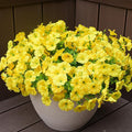 Artificial Flowers for Outdoors, UV Resistant Fake Silk Morning Glory, by maxkes