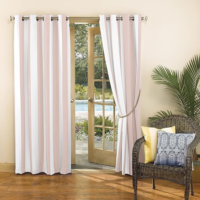 Sun Zero Valencia 2-Pack Cabana Stripe Indoor/Outdoor UV Protectant Energy - Image 5