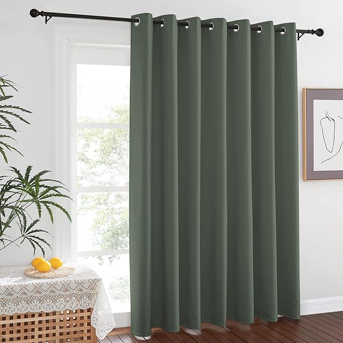 NICETOWN Blackout Sliding Door Curtains 84 inch Length by NICETOWN
