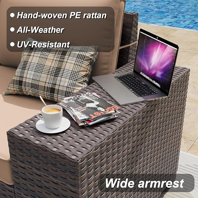 ALAULM 10 Pieces Patio Furniture Set - Image 2