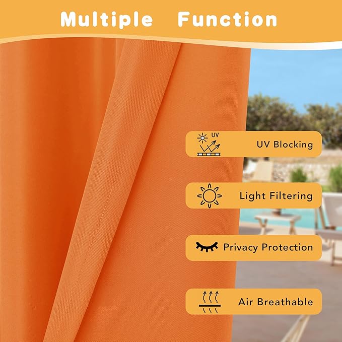 HolidayIdeas Extra Wide Outdoor Curtains - Image 3