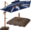 Best Choice Products 10ft Square Cantilever Patio Umbrella w/Base Included by BestChoiceProducts