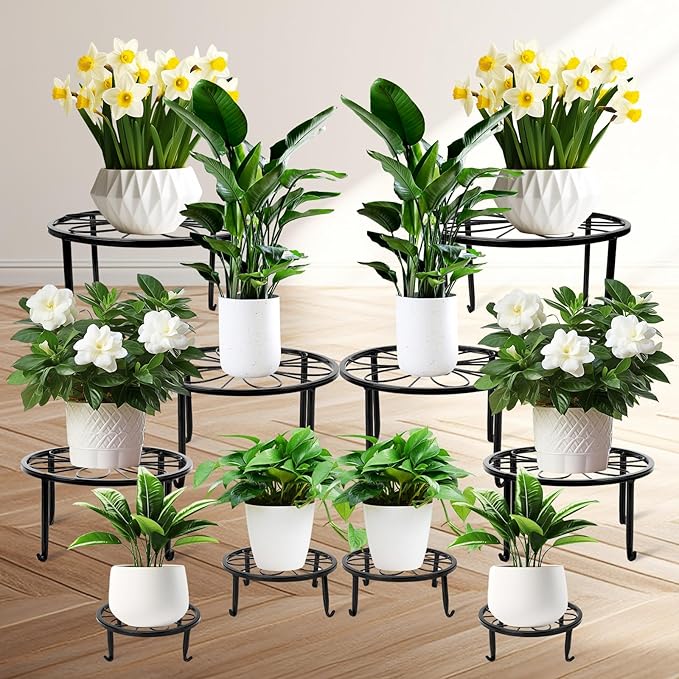 ESRICH 10Pack Plant Stand, Metal Plant Stands by ESRICH