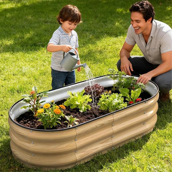 4x2x1FT Galvanized Raised Garden Beds, Raised Garden Bed - Image 2