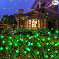 Solar St Patricks Day Lights Outdoor, 6 Pack 60 LED Solar Green Firefly Lights by KohlrabiDecor