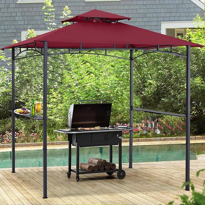 ABCCANOPY 8'x 5' Grill Gazebo Shelter, Outdoor BBQ Gazebo Canopy - Image 6