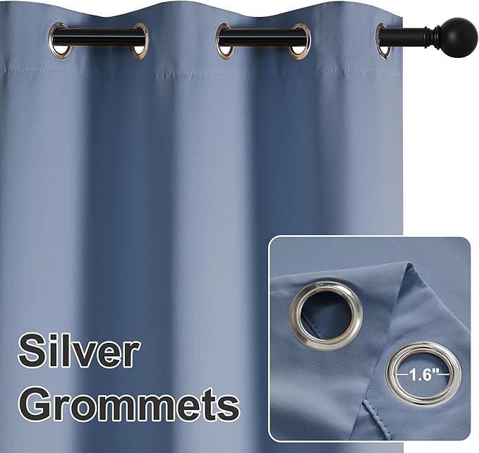 RYB HOME Extra Wide Outdoor Curtains - Image 4