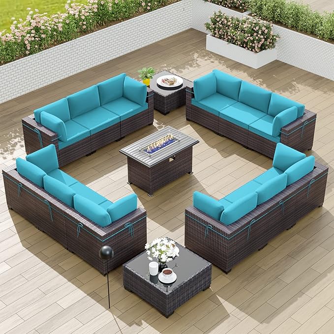 Kullavik 15PCS Outdoor Patio Furniture Set by KULLAVIK