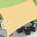 LOVE STORY Rectangle 5'x10' Waterproof Sun Shade Sail Canopy UV Block by LOVESTORY