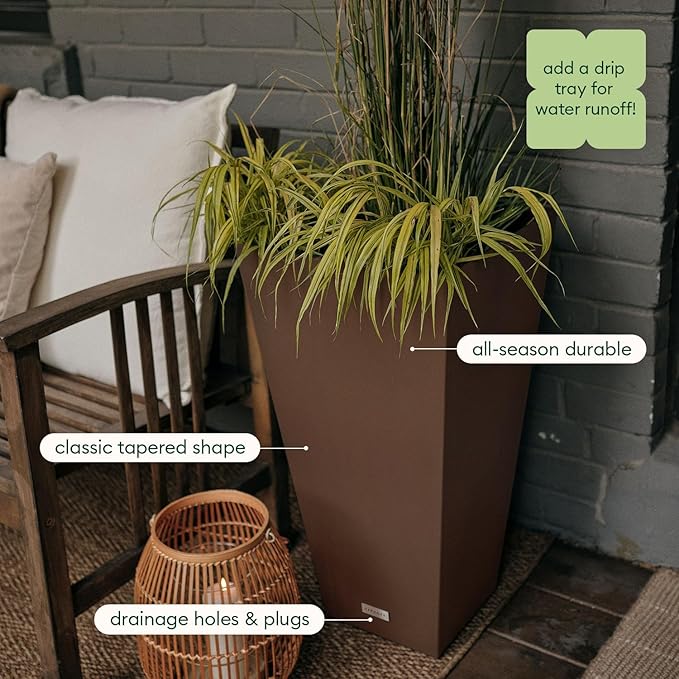 Veradek V-Resin Indoor/Outdoor Taper Planter - Image 5