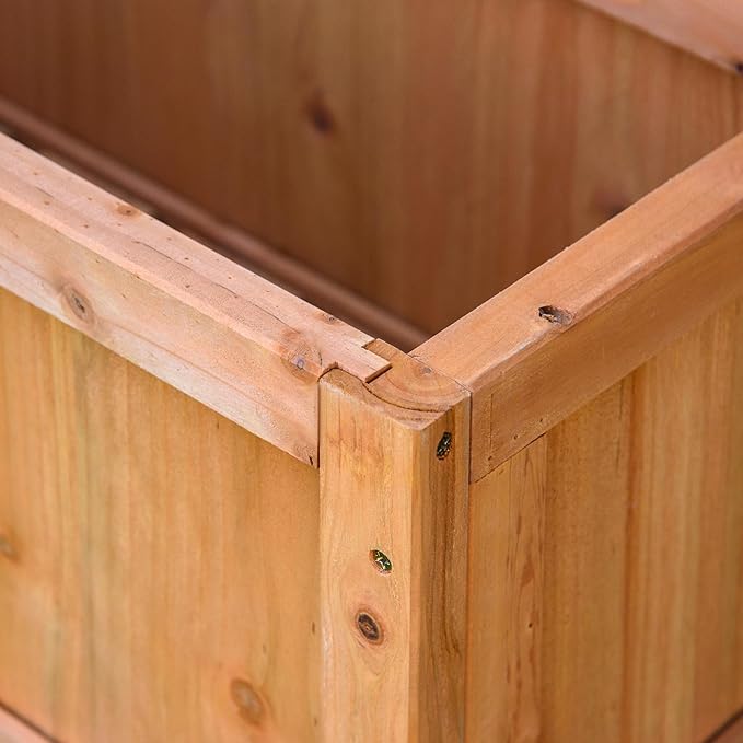 Outsunny Wooden Raised Garden Bed - Image 8