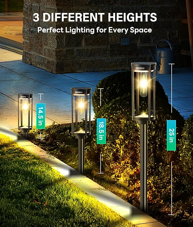 Solar Pathway Lights Outdoor 2 Pack, Bright Solar Path Lights Outside Waterproof - Image 7