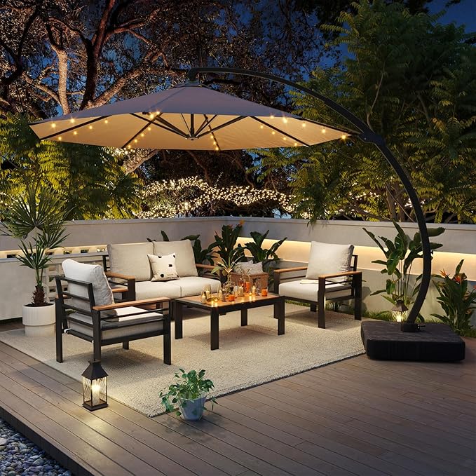 Aoxun Aluminum Patio Furniture Set - Image 4