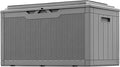 Greesum 100 Gallon Resin Deck Box Large Outdoor Storage by BuynowfromGreesum