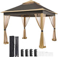 Yaheetech 11x11 Pop Up Gazebo Outdoor Canopy Shelter, Instant Patio Gazebo Sun by Yaheetech