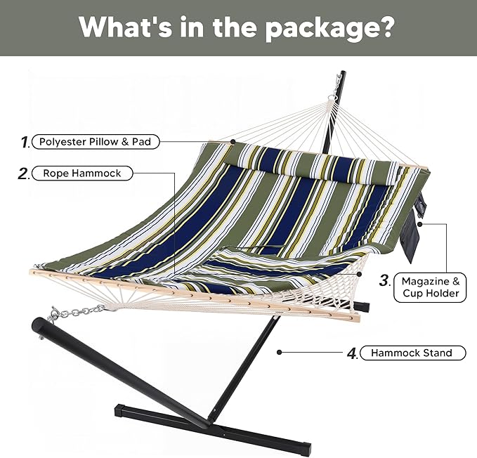 SUNCREAT Hammocks Double Outdoor Hammock - Image 7