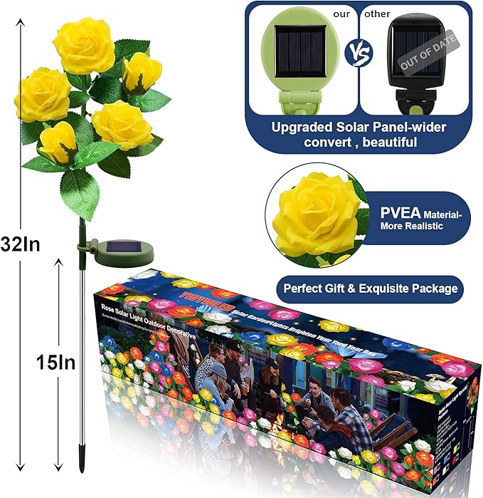Solar Flower Lights Outdoor - Image 3