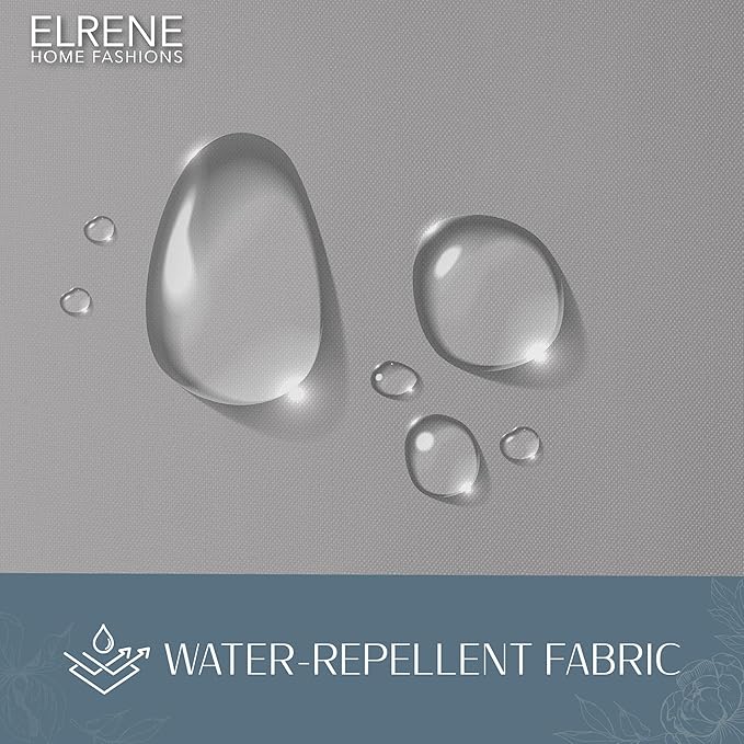 Elrene Home Fashions Matine Weatherproof Tab-Top Indoor/Outdoor Solid Color - Image 4