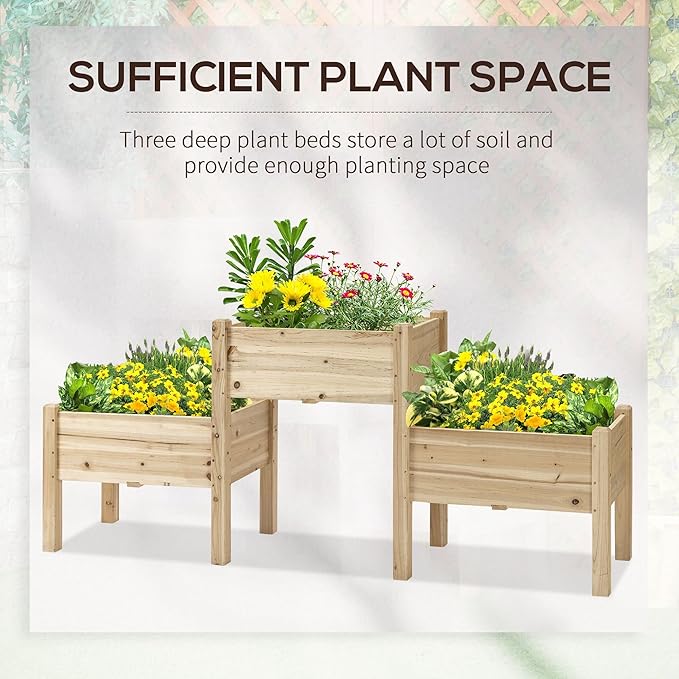 Outsunny Raised Garden Bed - Image 5