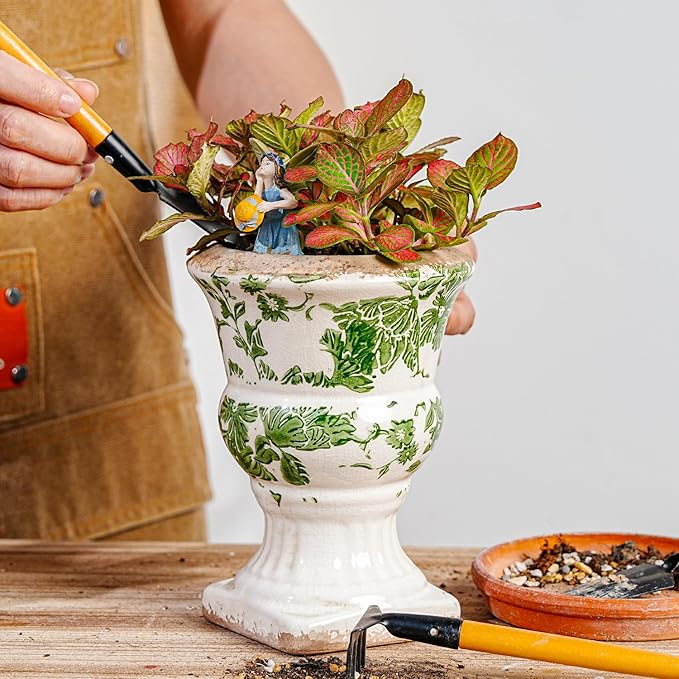 Sungmor Small Ceramic Urn Planter - Image 2