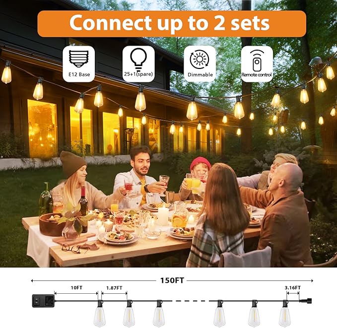 Brightever 150FT Outdoor Lights - Image 2