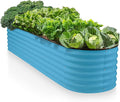 9-in-1 Galvanized Steel Raised Garden Bed // 8×2×1.5 ft Modular Planter by PlantPlot