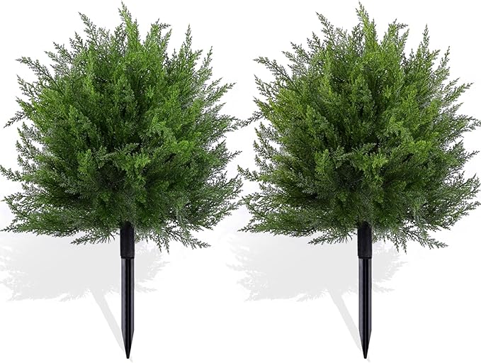 Artificial Topiary Bushes for Outdoors by FAJUNZH