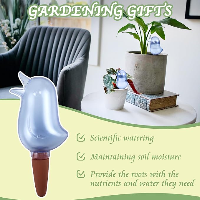 4 Pack Self Watering Spikes, Indoor Plant Watering Globes, Bird Shape Automatic - Image 5