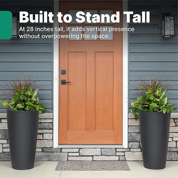 Step2 Tremont Tall Round Tapered Planter, Indoor/Outdoor Plants, Efficient - Image 3