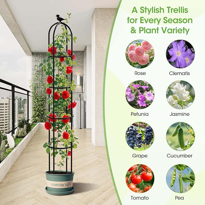 2026 Updated Garden Obelisk Trellis - Image 5