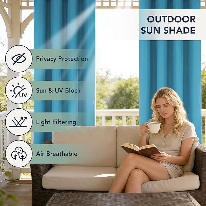 Patio Curtains Outdoor Waterproof - Image 3