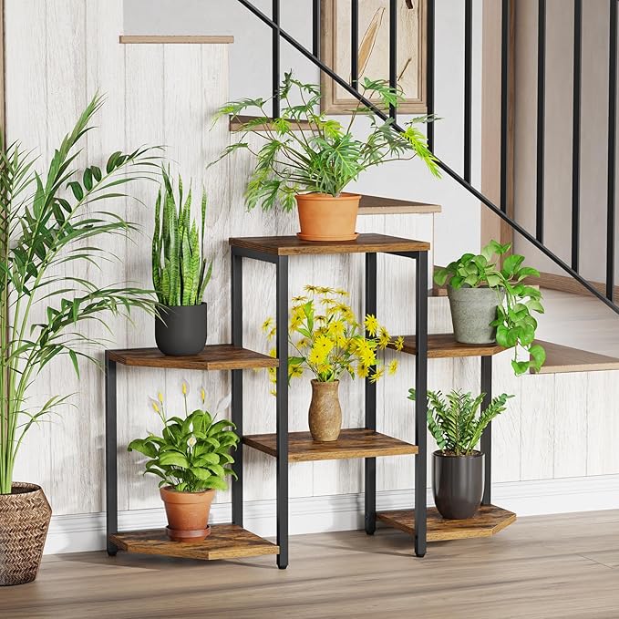 Plant Stand Indoor, 6 Potted Plant Stand, 6 Tiers Large Flower Holder, Planter - Image 2