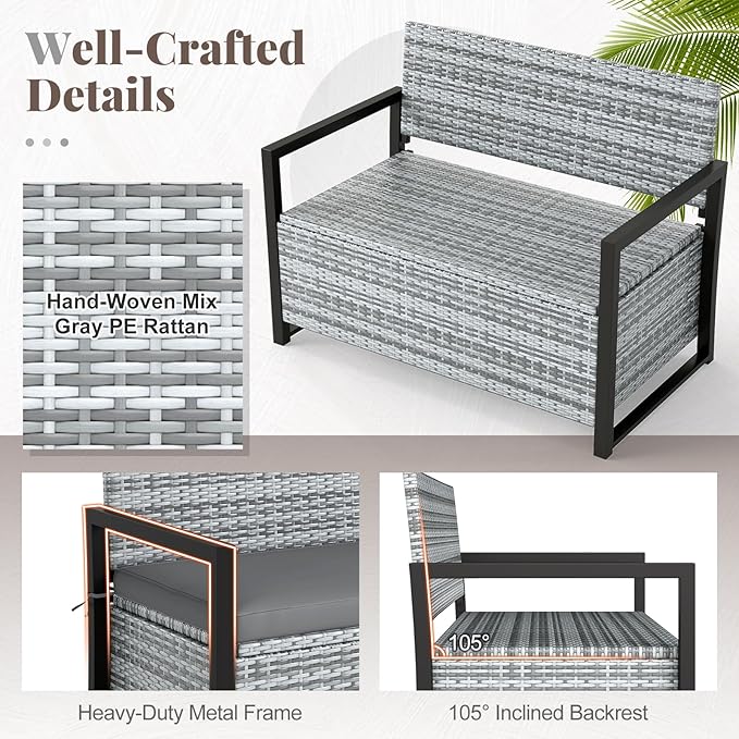 Tangkula 40 Gallon Outdoor Bench - Image 7