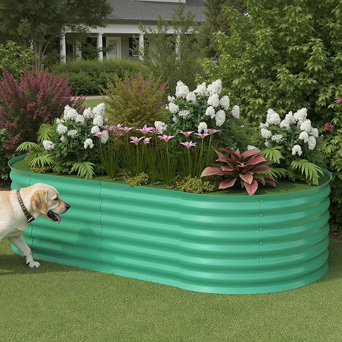 Garvee 6x3x2 ft Galvanized Raised Garden Bed Outdoor, 24 in Tall Metal Planter - Image 8