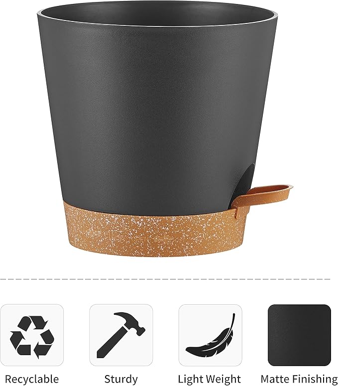 FaithLand 2-Pack 8 Inch Planter Pots - Image 4