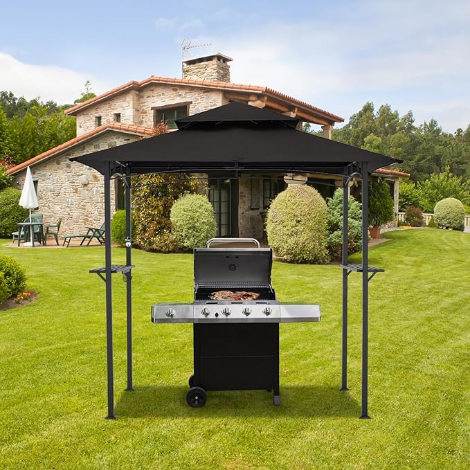 AECOJOY 8' x 5' Outdoor Grill Gazebo, BBQ Canopy - Image 7