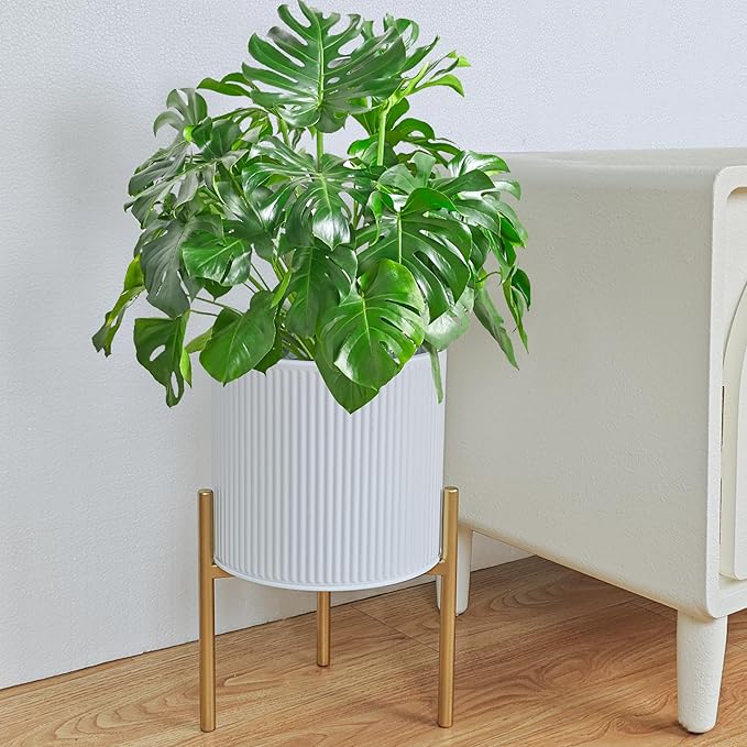 ARNIS Modern Planter Pots, Decorative Floor Planters, Metal Pots - Image 9