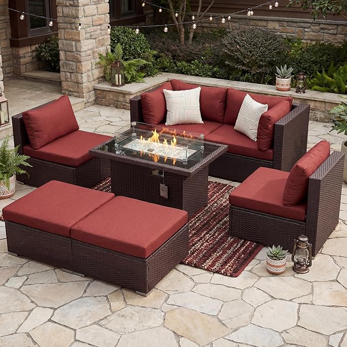 NICESOUL 7 Piece Outdoor Sofa Sectional - Image 3
