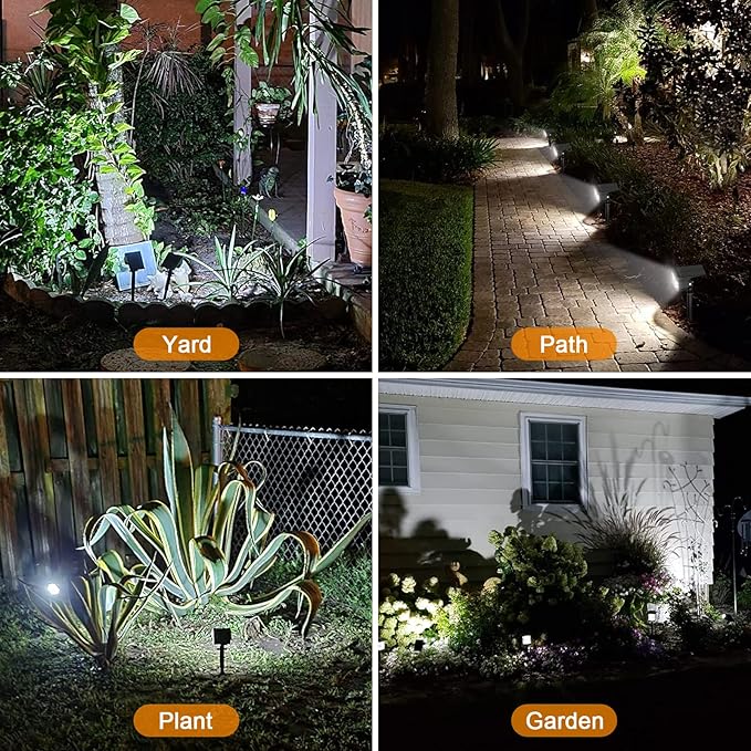 LANSOW Solar Spot Lights Outdoor, 2-in-1 Solar Landscape Spotlights, 3 Modes - Image 5