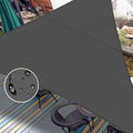 LOVE STORY Right Triangle 8'x12'x14.4' Waterproof Sun Shade Sail Canopy UV Block by LOVESTORY