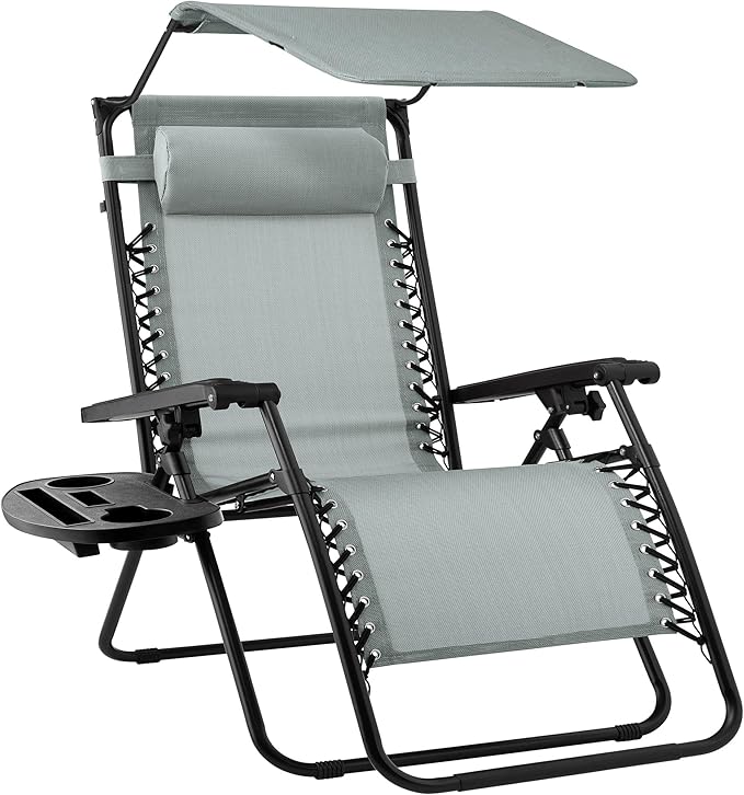 Best Choice Products Folding Zero Gravity Outdoor Recliner Patio Lounge Chair by BestChoiceProducts